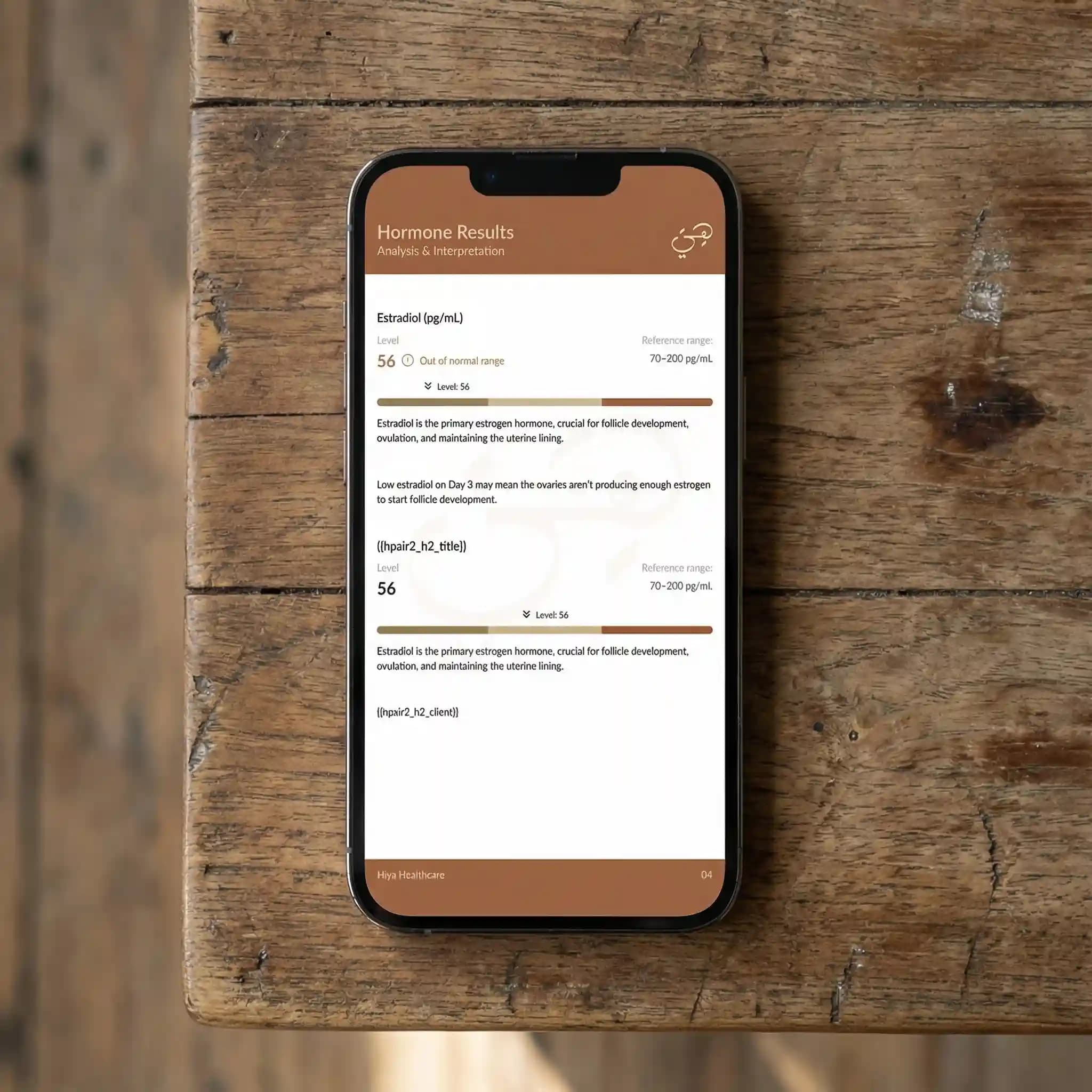 Your results are delivered directly to your Hiya app